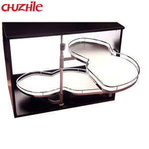 Cesta de esquina mágica giratoria de cocina de metal de tamaños personalizados de estilo moderno - Product Image 1