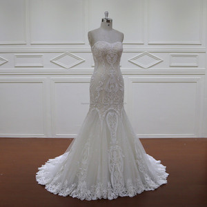 Precio razonable sposa abito XF1119 sirena moda 2017 vestidos de boda - Product Image 5
