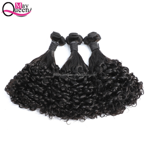 May Queen Vendita Calda Extension <span class=keywords><strong>di</strong></span> Capelli Umani Brasiliani Flexi/Pixie/Pissy Curl Double Drawn, Capelli Fumi, Capelli Remy - Product Image 5