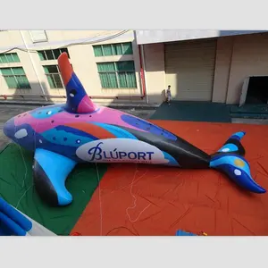 बड़ी Inflatable Orca व्हेल Inflatable हीलियम Orca व्हेल के लिए गुब्बारा परेड घटना