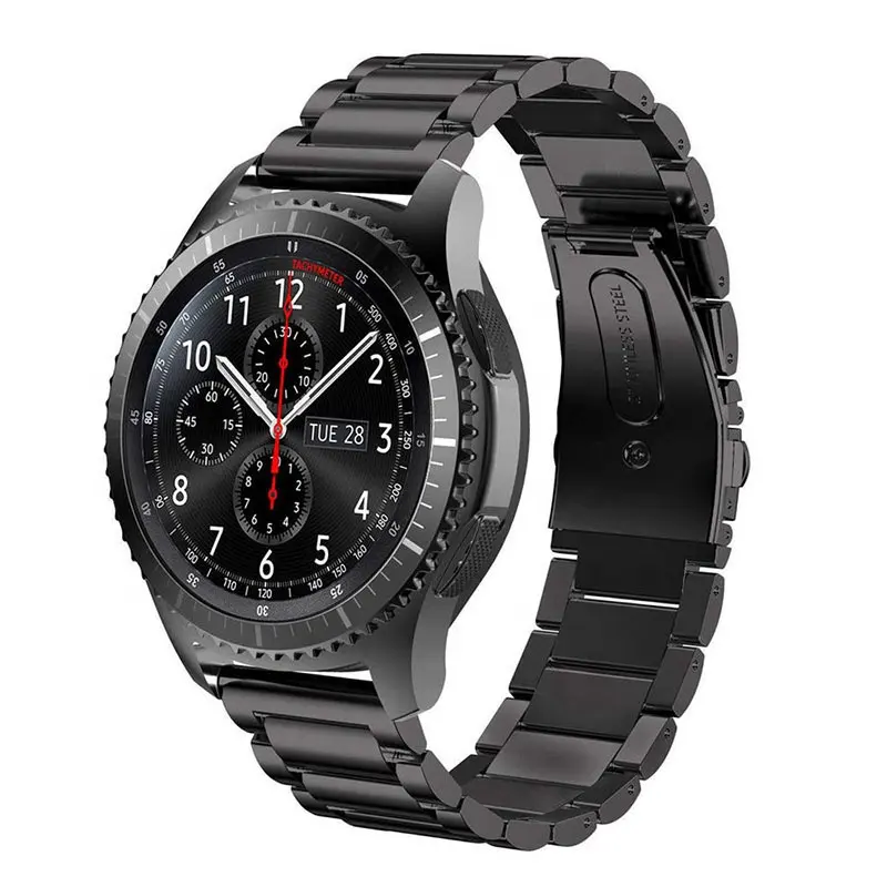 Commercio all'ingrosso popolare In Acciaio Inox Cinturino In Metallo Watch Band Per samsung galaxy orologio 46 millimetri banda per Huawei orologio Cinturino di ricambio