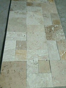 Dalles de pavés en <span class=keywords><strong>pierre</strong></span> <span class=keywords><strong>naturelle</strong></span> jaune-brun chinois SH STONE 60x60 24x24, carreaux de <span class=keywords><strong>travertin</strong></span> pour extérieur, pour bordure de <span class=keywords><strong>piscine</strong></span> et sol - Product Image 6