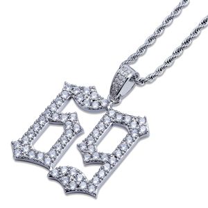 Collier pendentif solide numéro <span class=keywords><strong>69</strong></span> en zircon, style hip-hop, <span class=keywords><strong>rappeur</strong></span> Ins 6ix9ine - Product Image 3