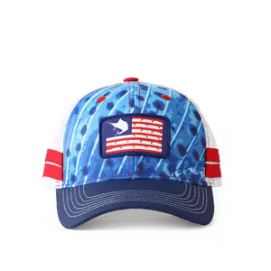 Горячая Распродажа, вышитый логотип на заказ, чистые плоские поля, сетчатые кепки, хлопковые синие сетчатые кепки на спине