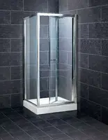 مؤطرة 6 مللي متر خفف من الزجاج EN14428 ثنائية أضعاف للطي مقصورة الاستحمام