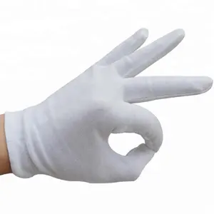 تنفس الأبيض TC قفازات عمل من القطن لحماية الصناعة - Product Image 1