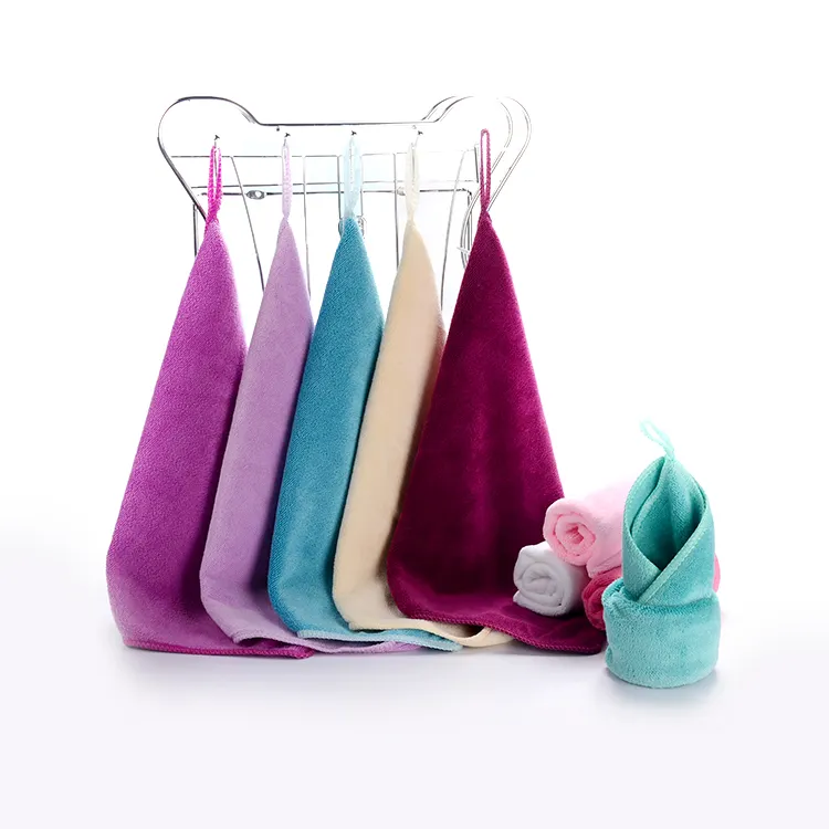 Micro fiber hook small towel dishcloth kitchen and dining room auto repair absorbent oil hanging towel