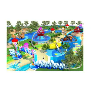 Nieuwe Ontwerp Kinderen Outdoor Thema Kids Plastic Water Park Speeltuin