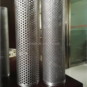 Metall 304 316 angepasst perforierte edelstahl draht mesh zylinder/rohr/rohr filter
