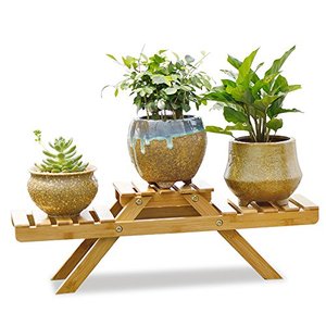 En gros en bois plante debout et bambou fleur titulaire rack pot plateau boîte stand - Product Image 3
