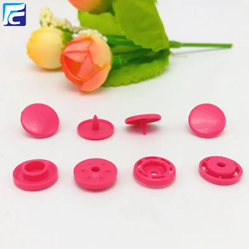 Fermeture de boutons à pression en plastique personnalisé de 14mm/bouton à pression en plastique