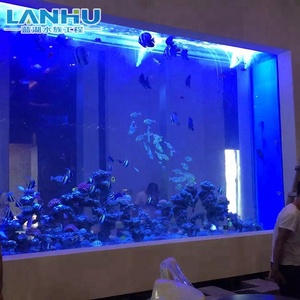 שקוף גדול ברור פייברגלס מלבן אקריליק אקווריום למכירה - Product Image 3