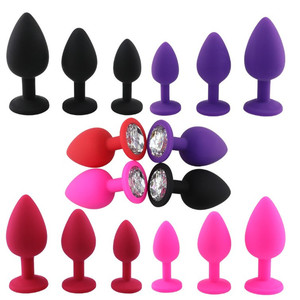 <span class=keywords><strong>Vendita</strong></span> Diretta dalla Fabbrica <span class=keywords><strong>Plug</strong></span> Anale in Silicone Altamente Flessibile 3 Misure Colori Personalizzati Giocattolo per Adulti - Product Image 2