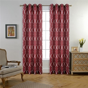 <span class=keywords><strong>Tende</strong></span> in Tessuto Economiche Color Borgogna per Soggiorno, Vendita all'Ingrosso - Product Image 1