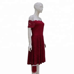 Mujeres Vintage Floral encaje barco cuello Cocktail <span class=keywords><strong>Formal</strong></span> - Product Image 3