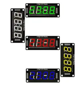 TM1637 4-Digits LED 0.56 Inch Display Tube 7 Segments Blue Yellow White Blue Red Clock Double Dots Module