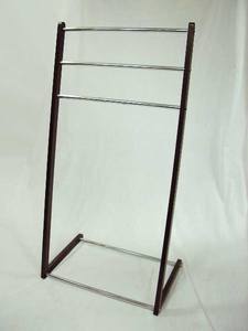 Cross shape 2 rail <b>standing</b> hotel <b>towel</b> racks - Product Image 2