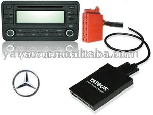 รถเปลี่ยนเพลงดิจิตอลสำหรับเมอร์เซเดสเบนซ์10pin พร้อมแฮนด์ฟรี - Product Image 1