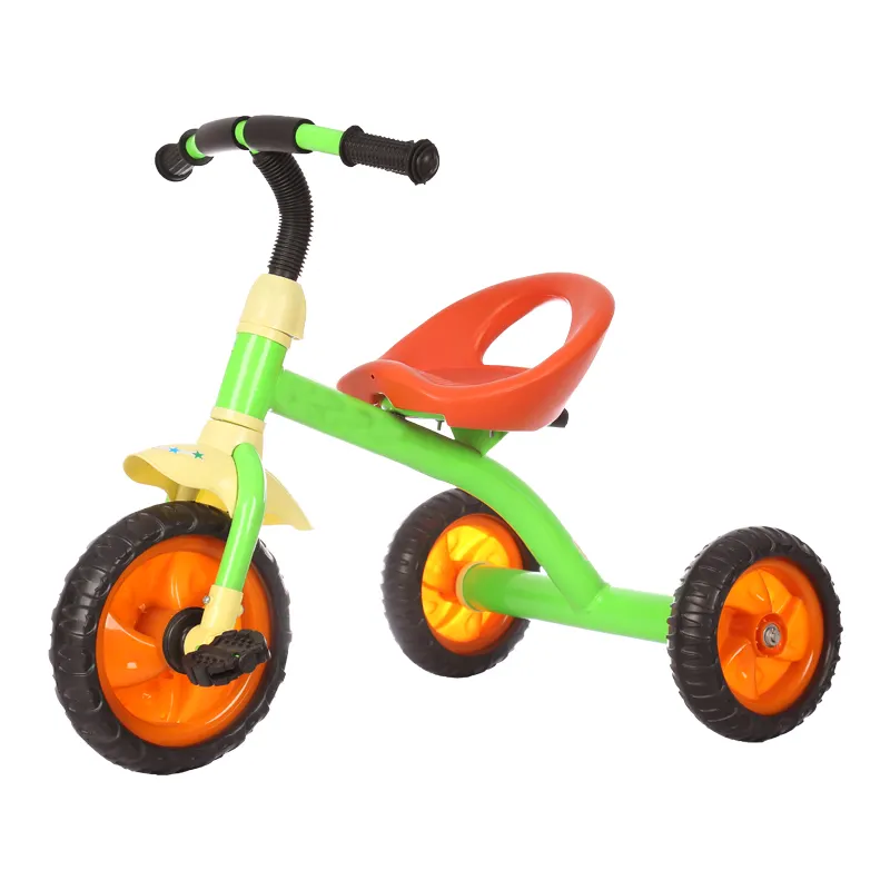 2024 çocuk Modern öğretici oyuncaklar plastik çerçeve üç tekerlekli çocuk ile ilk çalışan bebek üç tekerlekli bisiklet
