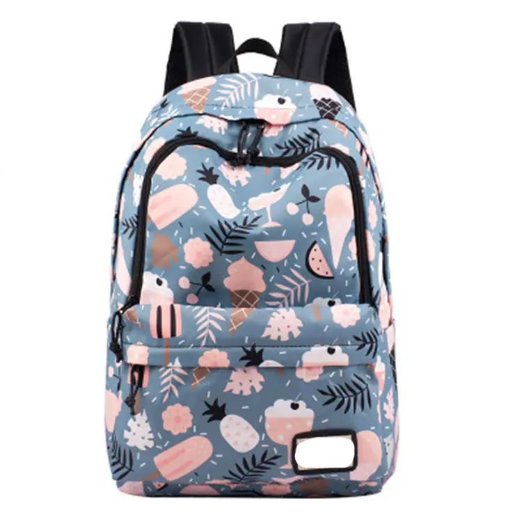 Cute Canvas Daypack Casual Travel High School Bookbag Fashion Leisure School Backpack For Teen