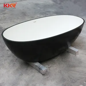 Индивидуальная отдельно стоящая каменная ванна для ванной акриловая ванна с твердой поверхностью