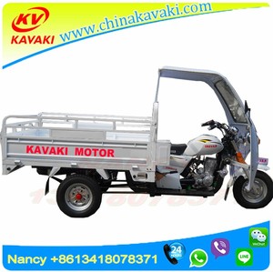 Guangzhou <span class=keywords><strong>Kawasaki</strong></span> trois motos usine ventes chaudes 200CC refroidi par air à trois <span class=keywords><strong>roues</strong></span> <span class=keywords><strong>moto</strong></span> cargo - Product Image 3