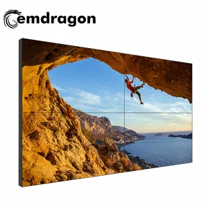 55 inch אופנתי 2*2 שילוט דיגיטלי לוח צר שחבור מסך lcd וידאו קיר