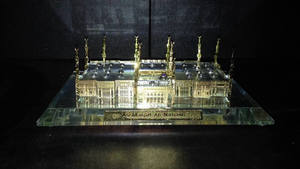 Cristal, 24K chapado en oro <span class=keywords><strong>SAUDI</strong></span> ARABIA Mezquita Sagrada <span class=keywords><strong>MADINA</strong></span> modelo para recuerdo regalo - Product Image 6