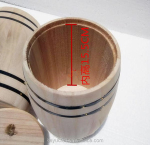 Baril <span class=keywords><strong>en</strong></span> <span class=keywords><strong>bois</strong></span> <span class=keywords><strong>de</strong></span> couleur naturelle, emballage cadeau, à la mode, OEM - Product Image 4
