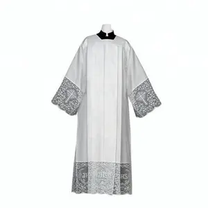 Vintage Bianco Cotta Clergy Sacerdote Investimento