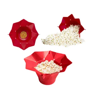 Hot Selling Silicone Magnetron Popcorn Maker Inklapbare Magnetron Popcorn Popper