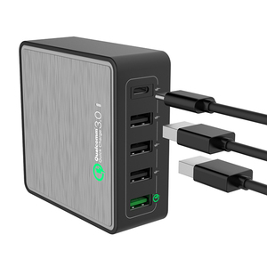 Europa 40watt ayunan usb 2.0 3.0 ac 240v cargador del qualcomm teléfonos móviles múltiples del cargador - Product Image 4