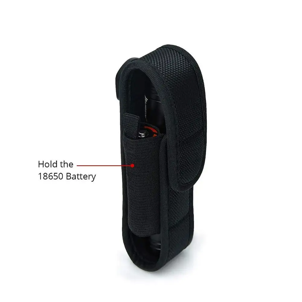 Heavy Duty Cordura Nylon Belt Carry Case Torch Pouch Holster Holder for LED Handheld Flashlights