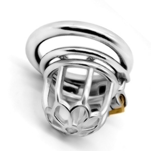 Jaula de Castidad de Acero Inoxidable FAAK de 5.1 cm, Jaula para Pene, Dispositivo de Castidad Masculina, Jaula de Castidad Metálica para Hombre, Sexo SM - Product Image 5
