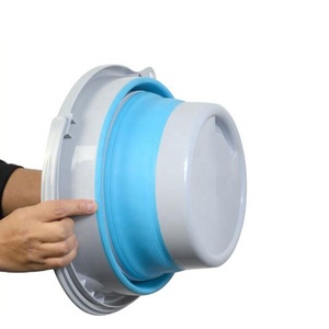 Secchio Pieghevole 10L in <span class=keywords><strong>Silicone</strong></span>, Secchio Pieghevole per Pulizie Esterne, Secchio Pieghevole per Pesca, Campeggio e Roulotte - Product Image 2