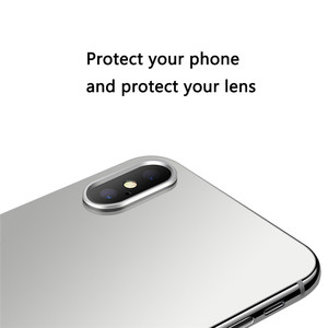 Phía sau Trở Lại Máy Ảnh Glass Lens Bìa với Khung Đối Với iphone X XR XS XS MAX - Product Image 4