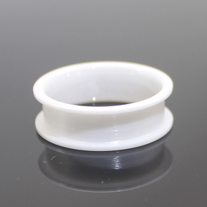 Tùy Chỉnh Gỗ Inlay Đồ Trang Sức Nhà Cung Cấp Cạnh Tròn Lõi Đen Trắng Gốm Nhẫn Khoảng Trống - Product Image 2