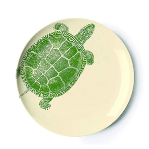 De impresión personalizado barato océano de placa <span class=keywords><strong>Serie</strong></span> eco caballo de mar de melamina de sealife ensalada placa OEM cena de melamina placas en línea - Product Image 4