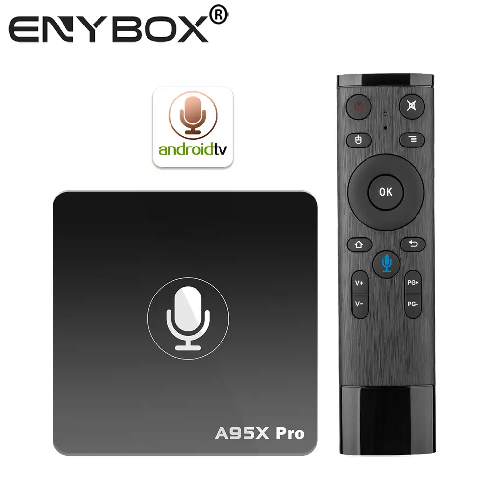 A95X Pro 2.4G واي فاي Amlogic S905W جوجل TV Box أندرويد TV
