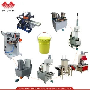 metal steel can barrel line making tins machine