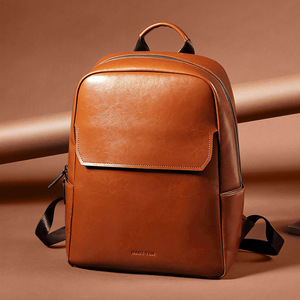 Custom <strong>Backpack</strong> Bag Vintage <strong>Real</strong> <strong>Leather</strong> <strong>Backpack</strong> Laptop School Men <strong>Backpack</strong> - Product Image 2