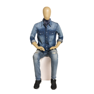 Maniquí Masculino <span class=keywords><strong>Desnudo</strong></span> Popular, Cabeza de Huevo, <span class=keywords><strong>Modelo</strong></span> Sentado - Product Image 2