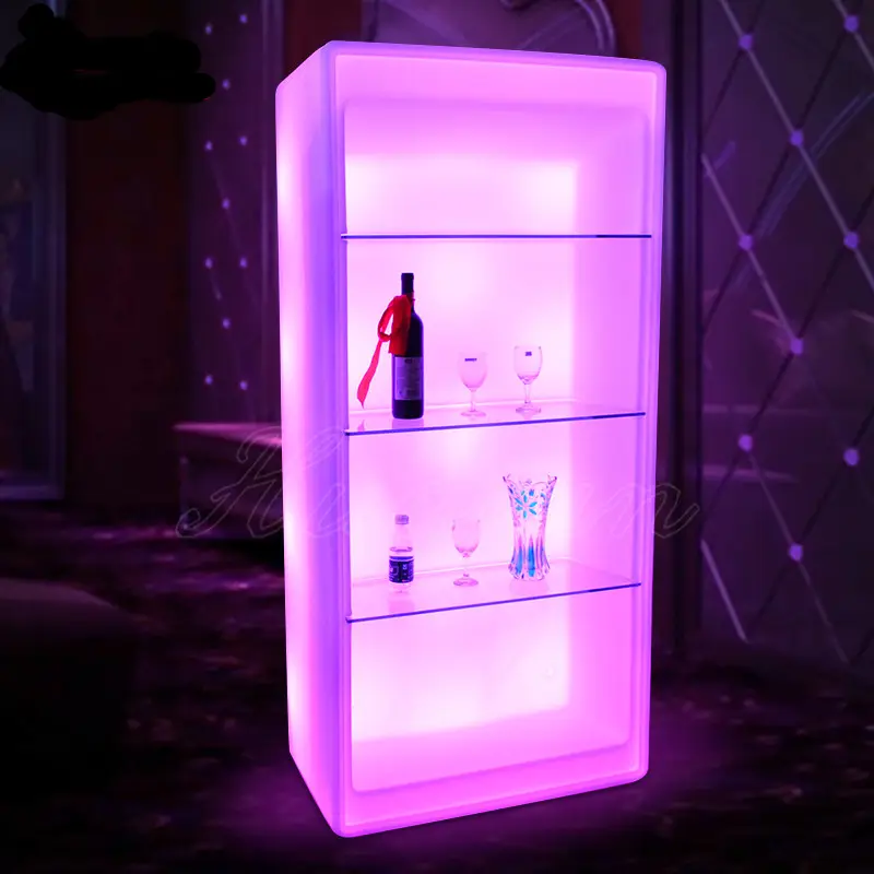 Conjunto de gabinete de vino para club nocturno, luz led, producto novedoso de Amazon