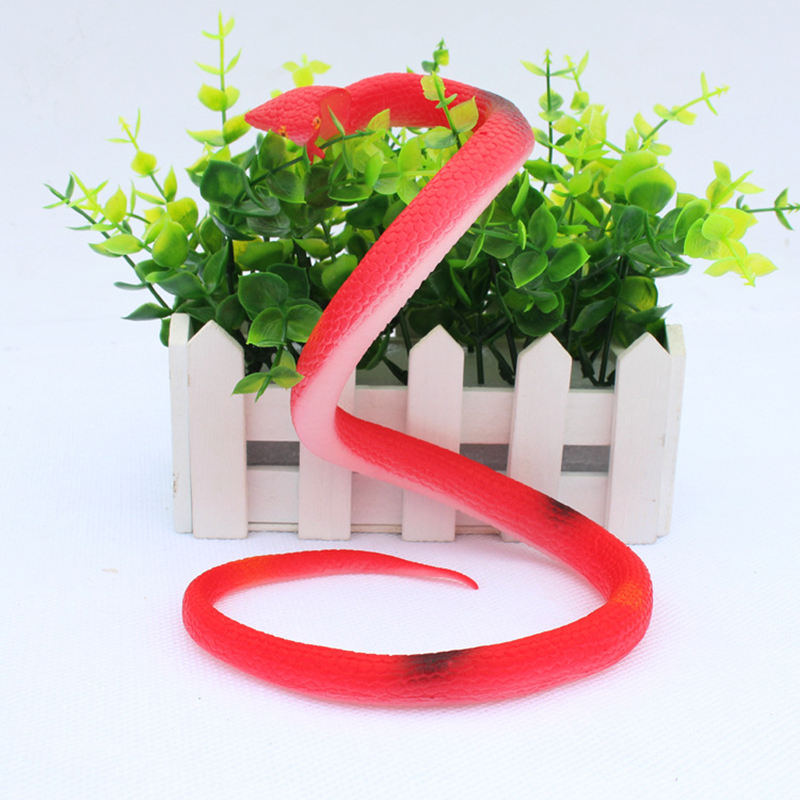 Lzy142 tpr material colorido realista, brinquedo de cobra de