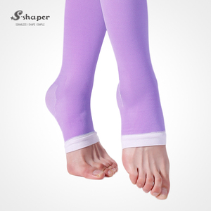 S-SHAPER femmes bout ouvert genou haute Compression collants <span class=keywords><strong>sans</strong></span> <span class=keywords><strong>couture</strong></span> élastique Opaque tricoté tissage <span class=keywords><strong>sans</strong></span> lacet <span class=keywords><strong>bas</strong></span> de couchage - Product Image 4