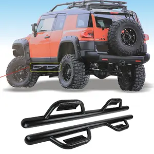 FJ Cruiser 2007 + 러닝 보드 용 블랙 사이드 스텝 더블 택시 바