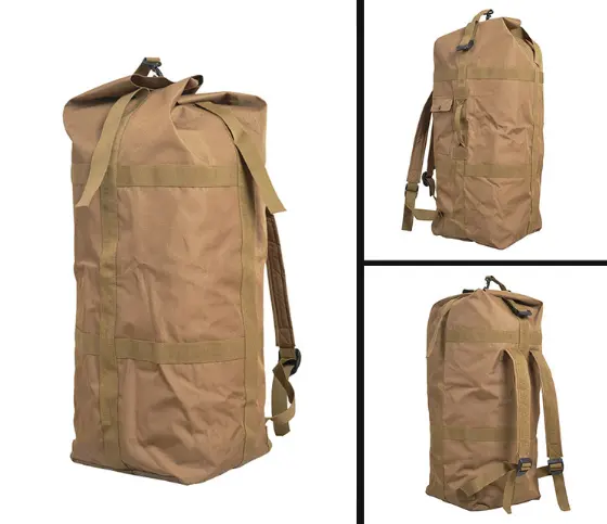 D02 56-80L सैन्य सामरिक दौर भारी शुल्क Duffel बैग कंधे का पट्टा के साथ पक्ष जेब के साथ संभाल के साथ बड़ी क्षमता बैग