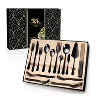 Ensemble de couverts en argent sterling avec logo personnalisé, ensemble de 56 couverts, fourchette et couteau cuillère, service pour 8 personnes