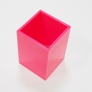 Portapenne <span class=keywords><strong>rosa</strong></span> portapenne in acrilico Color moda Set Set di cancelleria per ufficio - Product Image 5