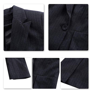 Moda personalizzata Slim Fit due pezzi ufficio uniforme cappotto <span class=keywords><strong>pantaloni</strong></span> donna Business Suit nuovo stile donna Blazer Pant Set - Product Image 5